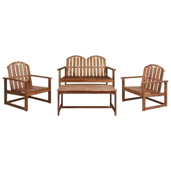 Set Mobilier De Grădină 4 Piese Lemn Masiv De Acacia 44035